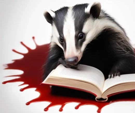 Book Reading Badger